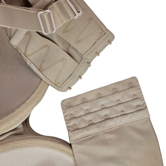 Cacique Seamless Convertible Strapless Bra Tan 42DDD Underwire Padded Push Up - Picture 8 of 11